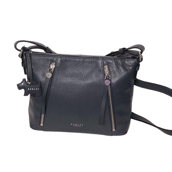 RADLEY LONDON Fountain Road Leather Crossbody Bag - DARK BLUE - Picture 6 of 10